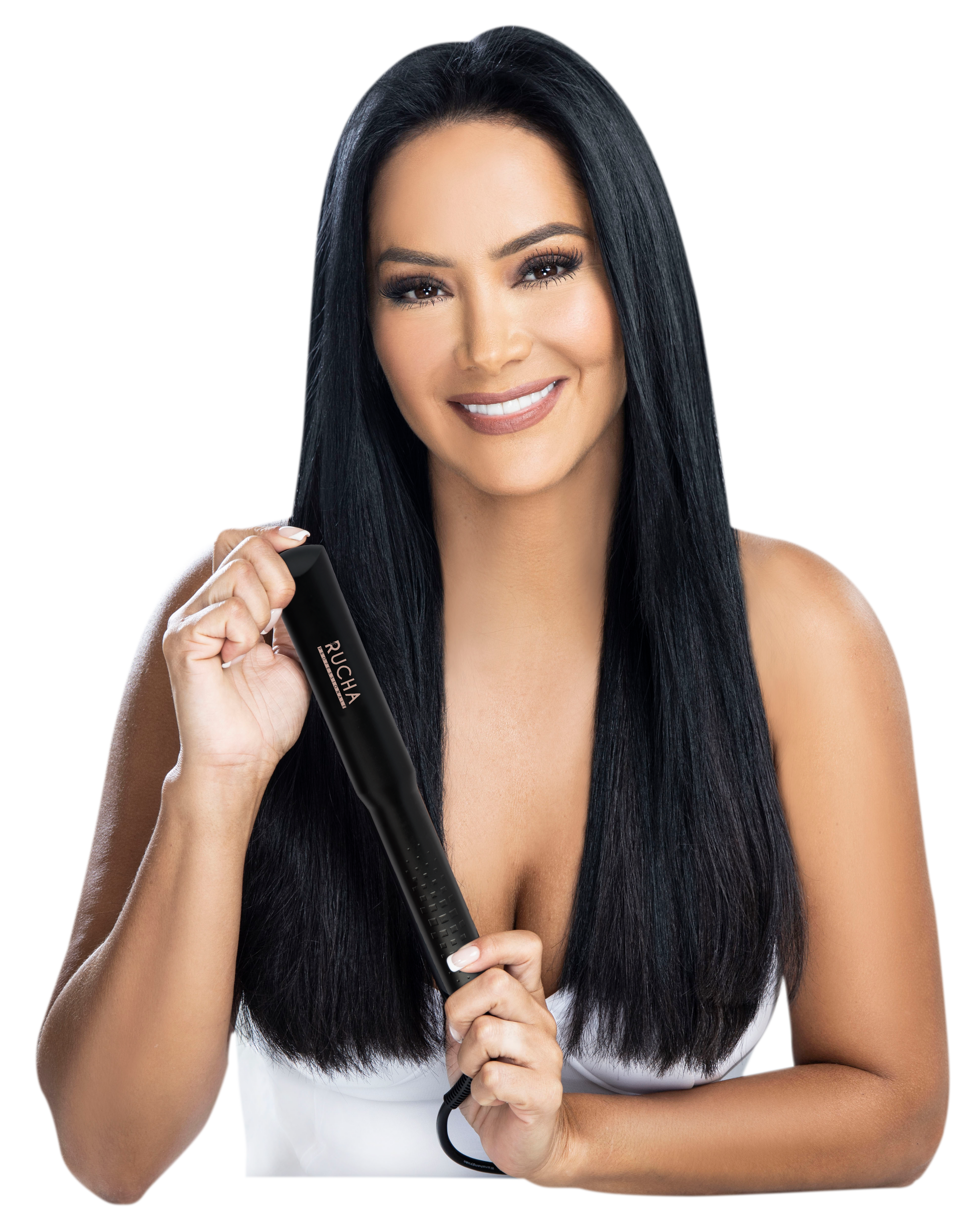 PLANCHA KERATIN 1" CON BOLSO TERMOPROTECTOR RUCHA