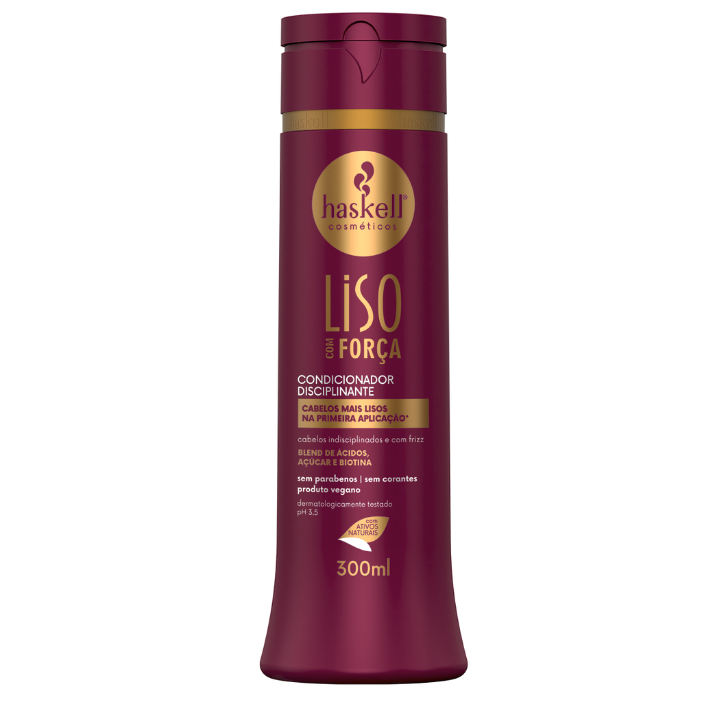 ACONDICIONADOR LISO COM FORCA 300ML HASKELL