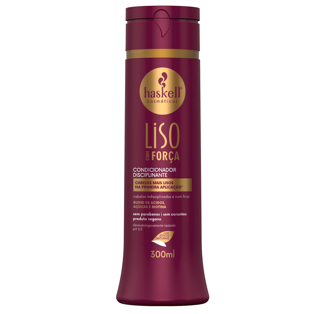 ACONDICIONADOR LISO COM FORCA 300ML HASKELL