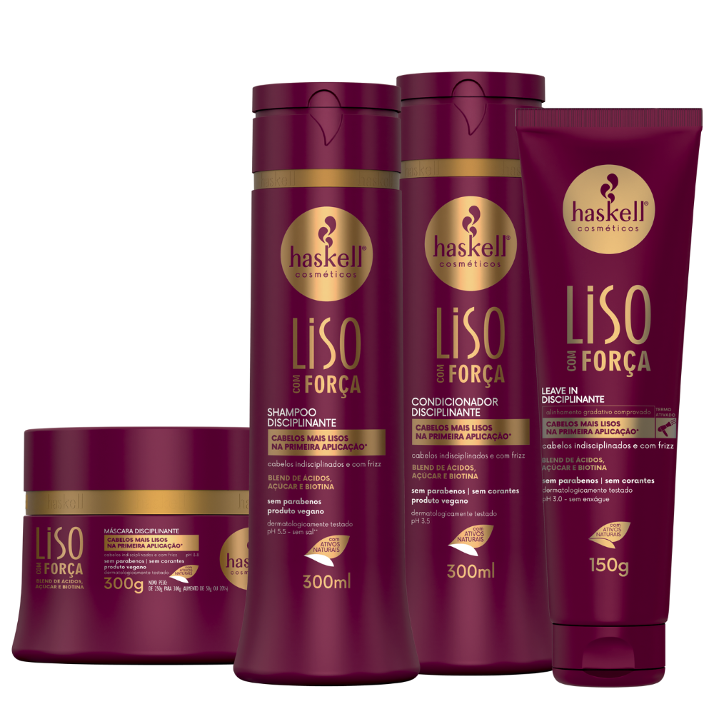 KIT INTENSIVO LISO COM FORCA HASKELL