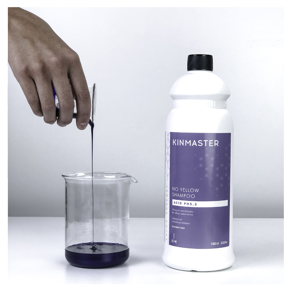 SHAMPOO PROFESIONAL MATIZANTE NO YELLOW 1LT KIN