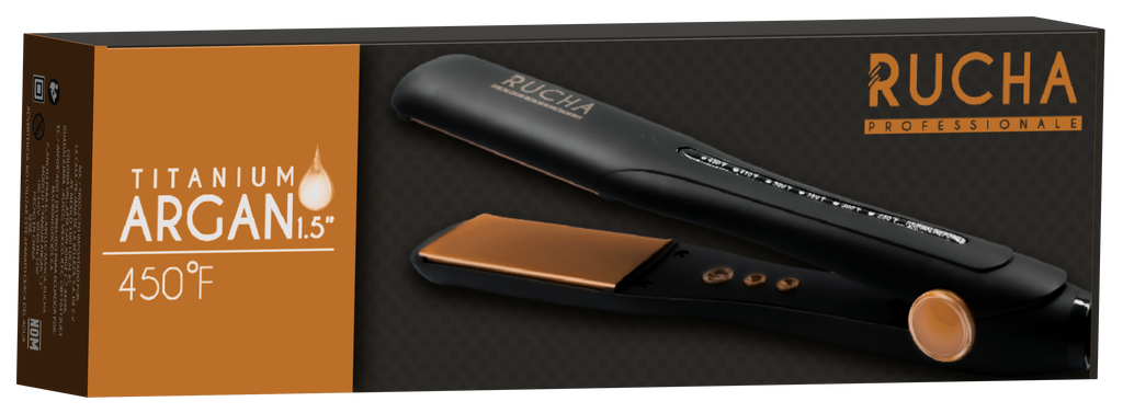 PLANCHA PARA CABELLO TITANIUM ARGAN 1,5" RUCHA