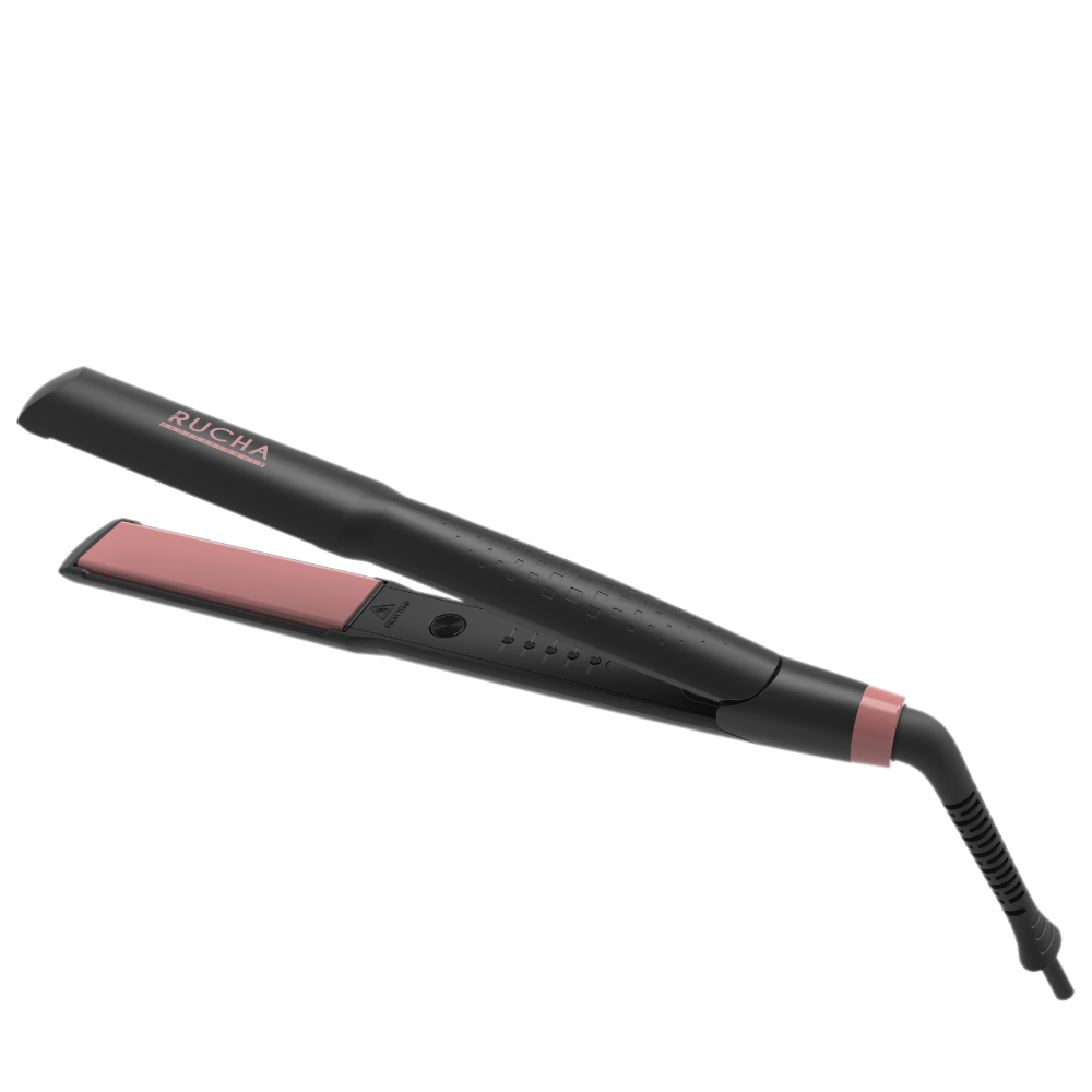 PLANCHA KERATIN 1" CON BOLSO TERMOPROTECTOR RUCHA